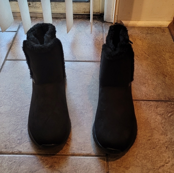 Tony Little Cheeks Dark Academia Whimsgoth Black Fit Body Sport Boots  Size 10 - Picture 3 of 9